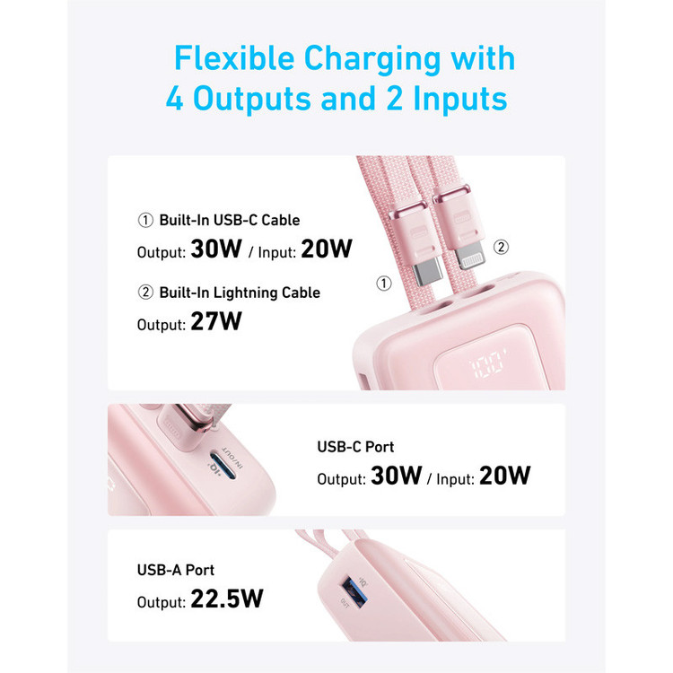 پاوربانک 30W انکر مدل A1681 ظرفیت 20000 میلی آمپر ساعت