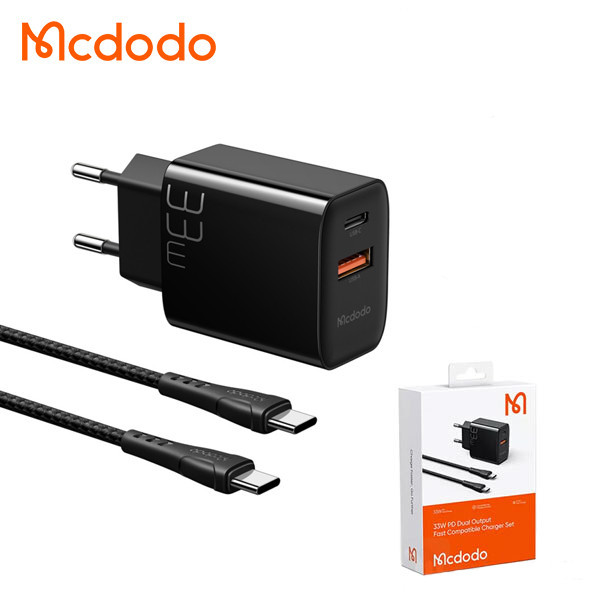 شارژر دیواری 33W مکدودو مدل CH-0922 به همراه کابل تبدیل USB-C