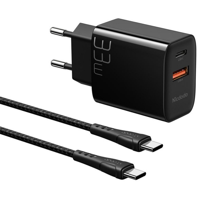 شارژر دیواری 33W مکدودو مدل CH-0922 به همراه کابل تبدیل USB-C