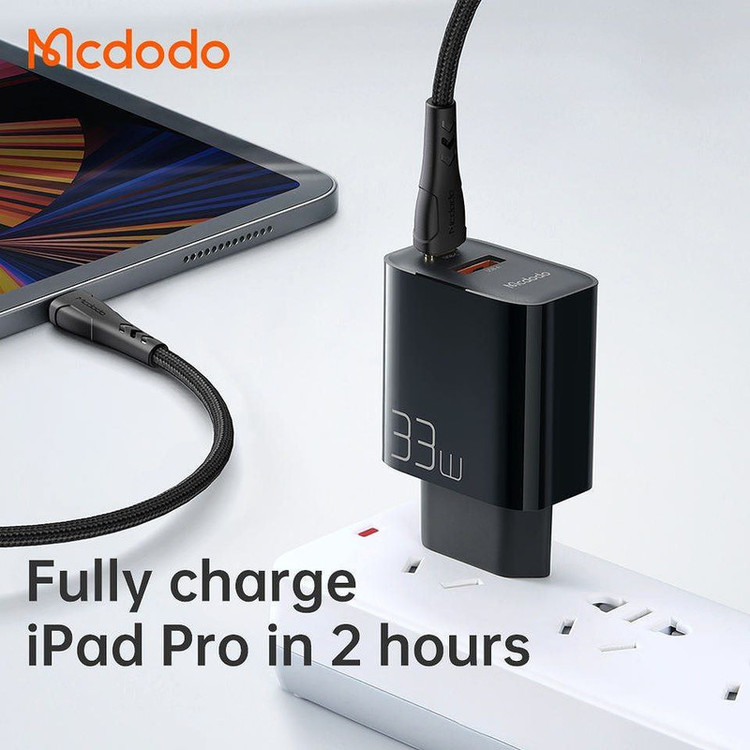 شارژر دیواری 33W مکدودو مدل CH-0922 به همراه کابل تبدیل USB-C