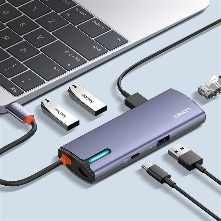 هاب 6 پورت USB-C الدینیو مدل DS-16U