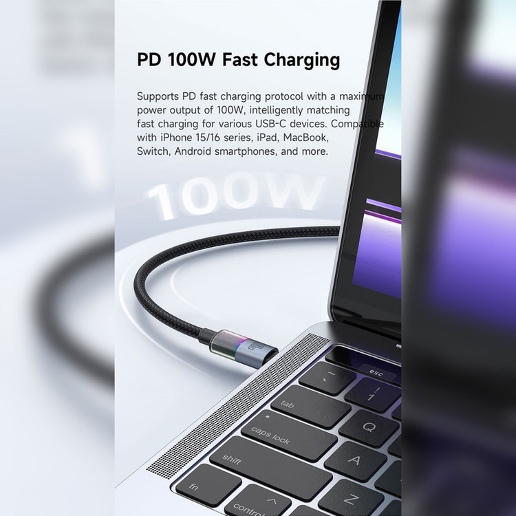 کابل تایپ سی 100W مک دودو مدل ca-8200 طول ۱.۲متر