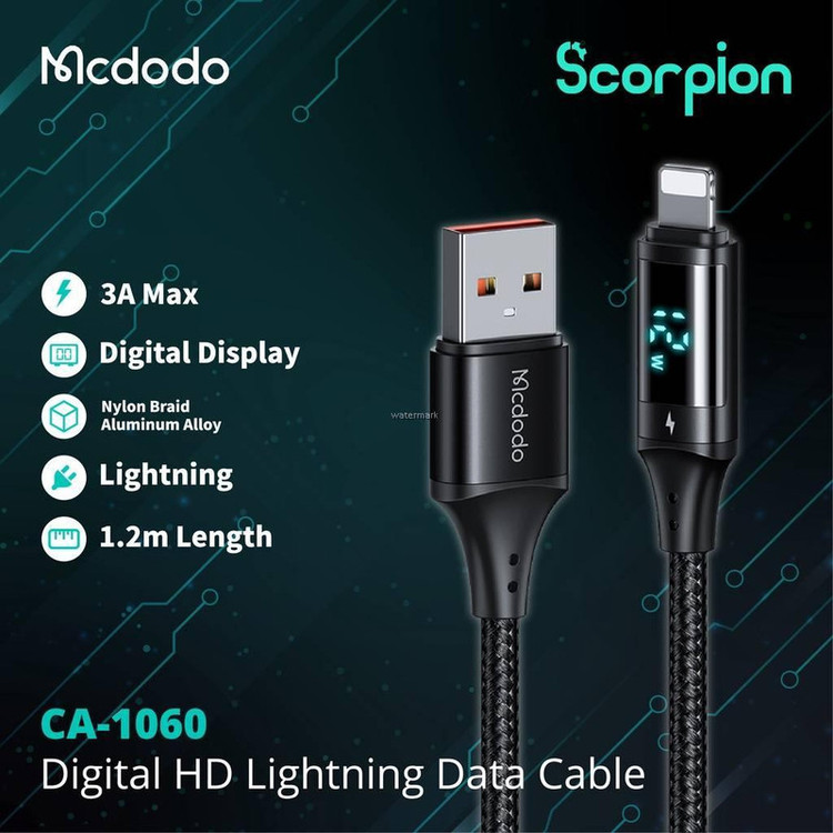 کابل USB به لایتنینگ مک دودو مدل CA-1060 طول 1.2 متر