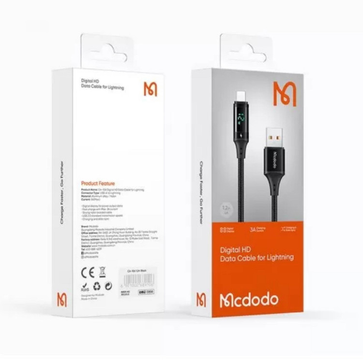 کابل USB به لایتنینگ مک دودو مدل CA-1060 طول 1.2 متر